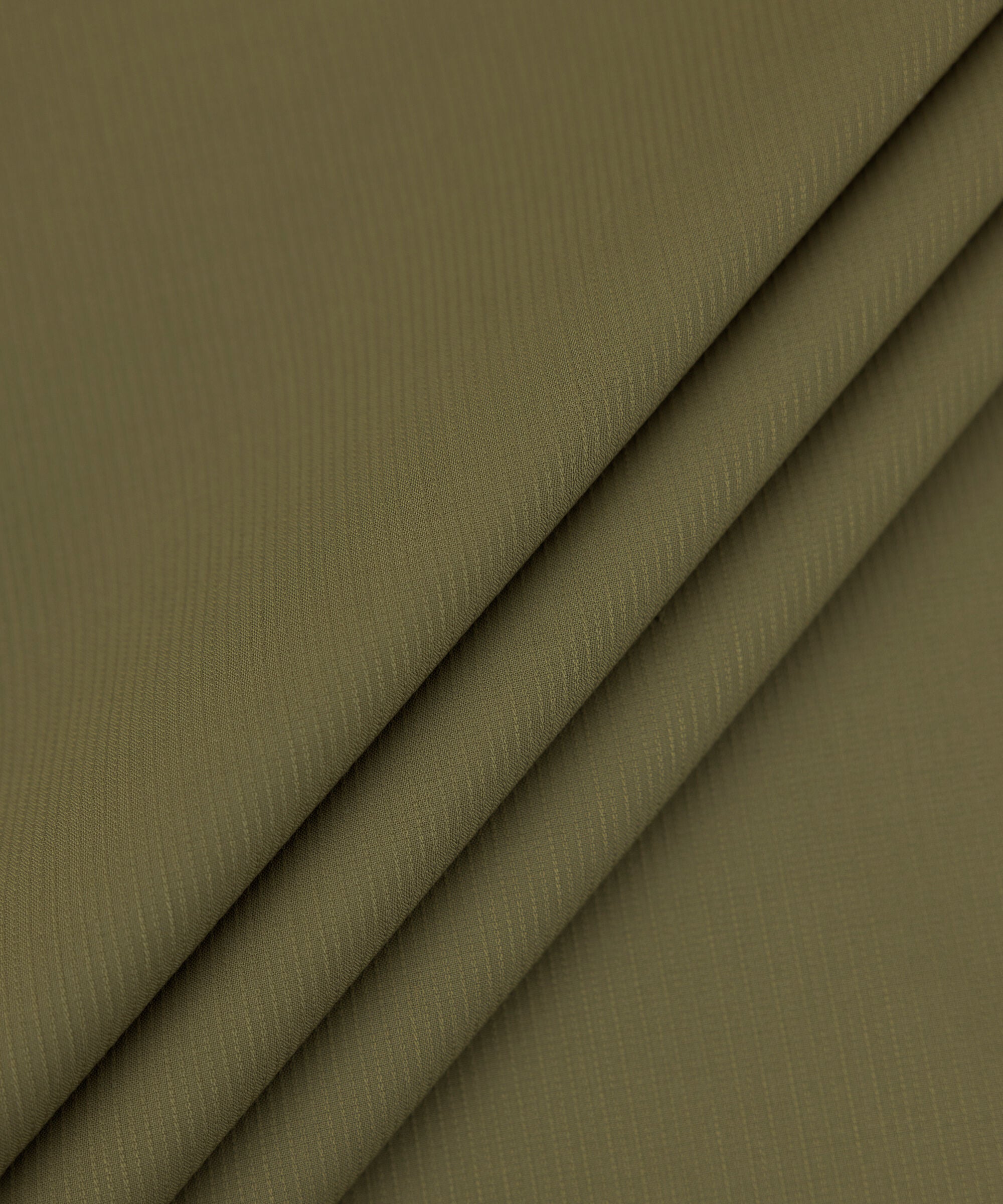 Men's Unstitched 2-Piece Premium Wash & Wear Dobby Olive Suit