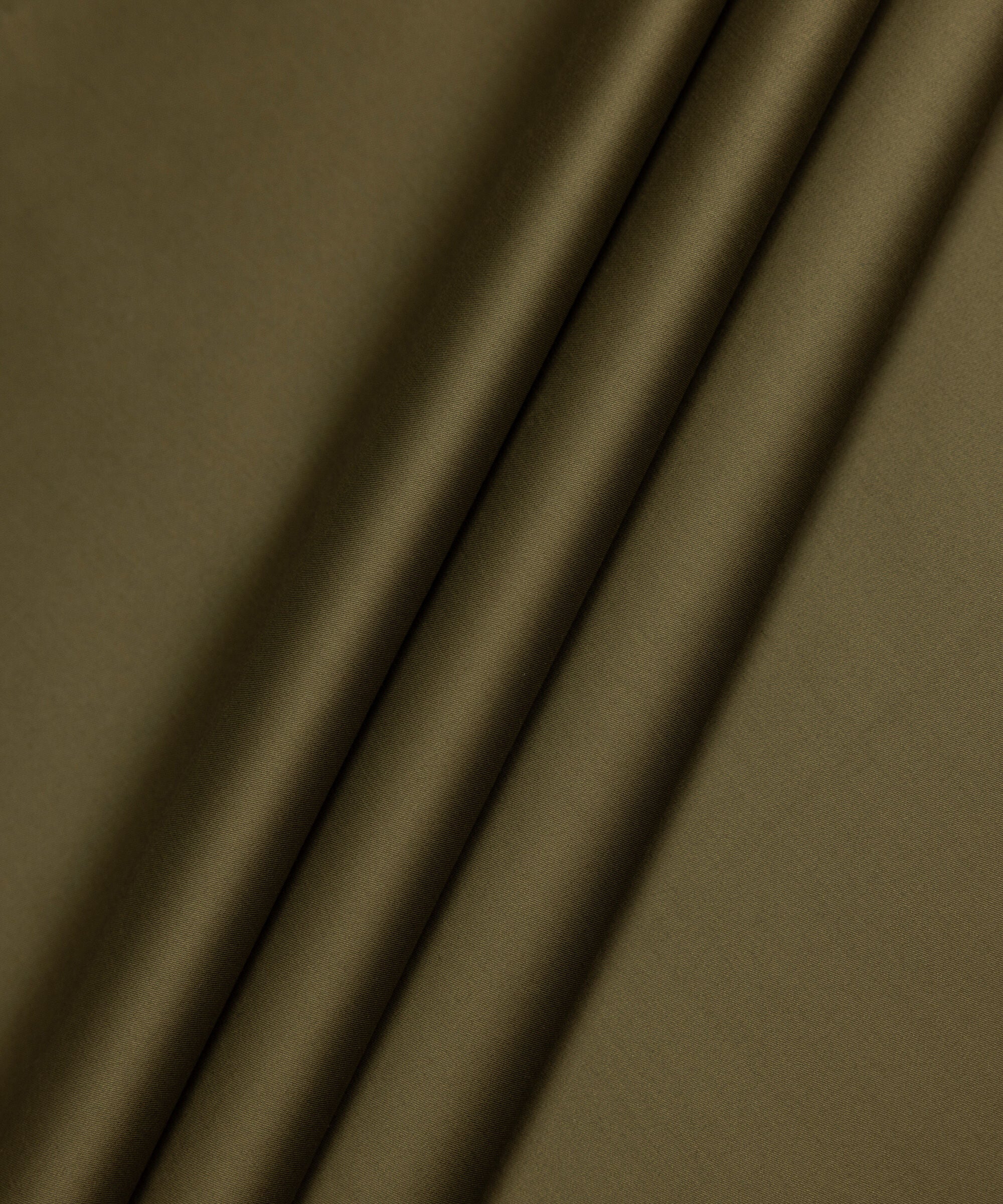 Men's Unstitched Two-Piece Olive Luxury Pima Cotton Suit