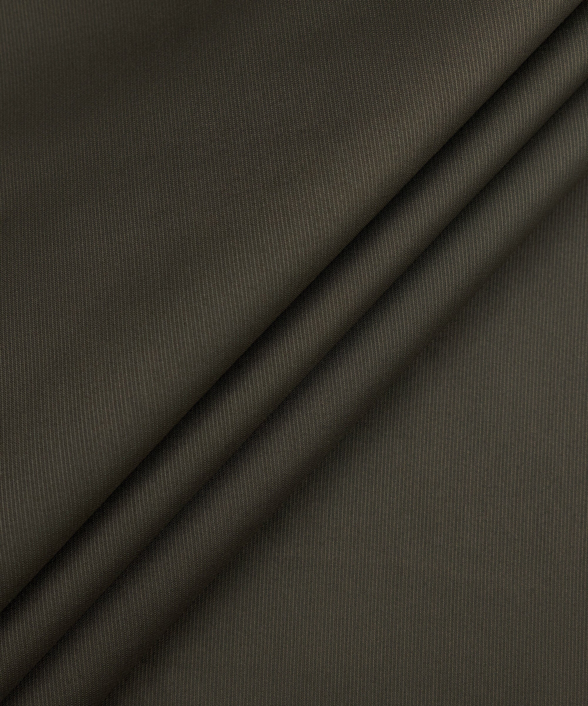 Men's Unstitched Two-Piece Olive Premium Cotton Dobby Suit