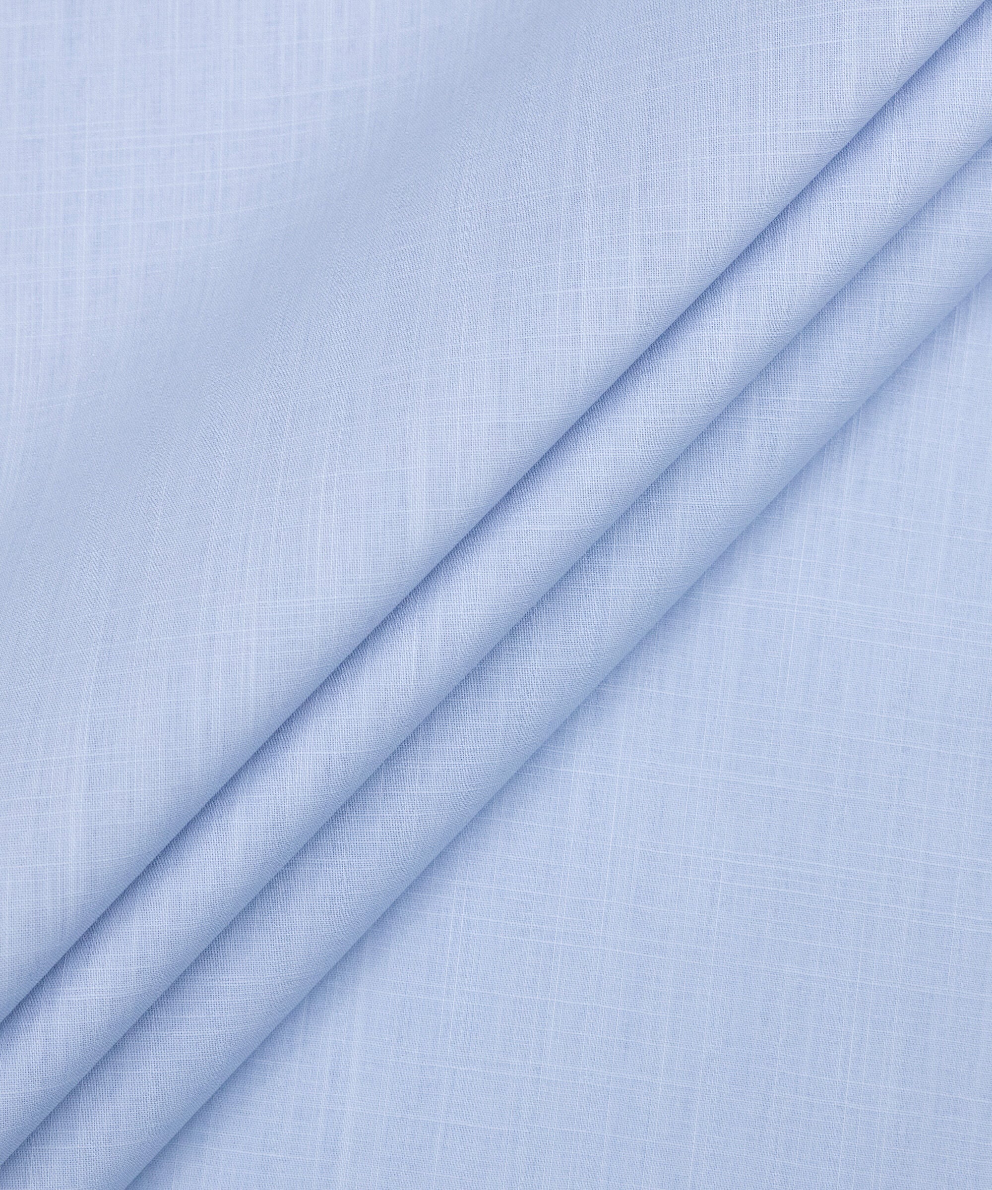Men's Unstitched Two-Piece Sky Blue Premium Slub Cotton Suit