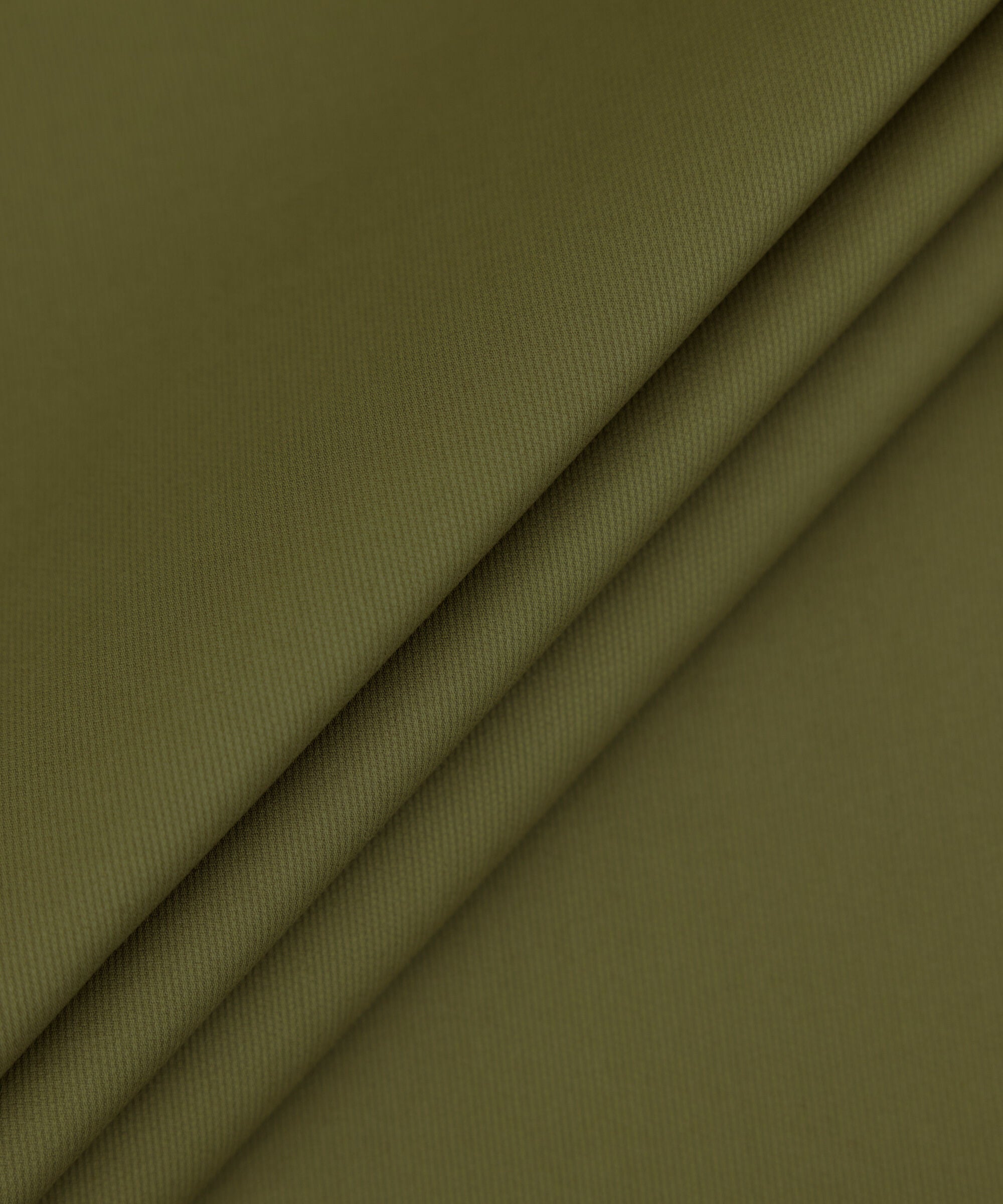 Men's Unstitched 2-Piece Cotton Dobby Olive Green Suit