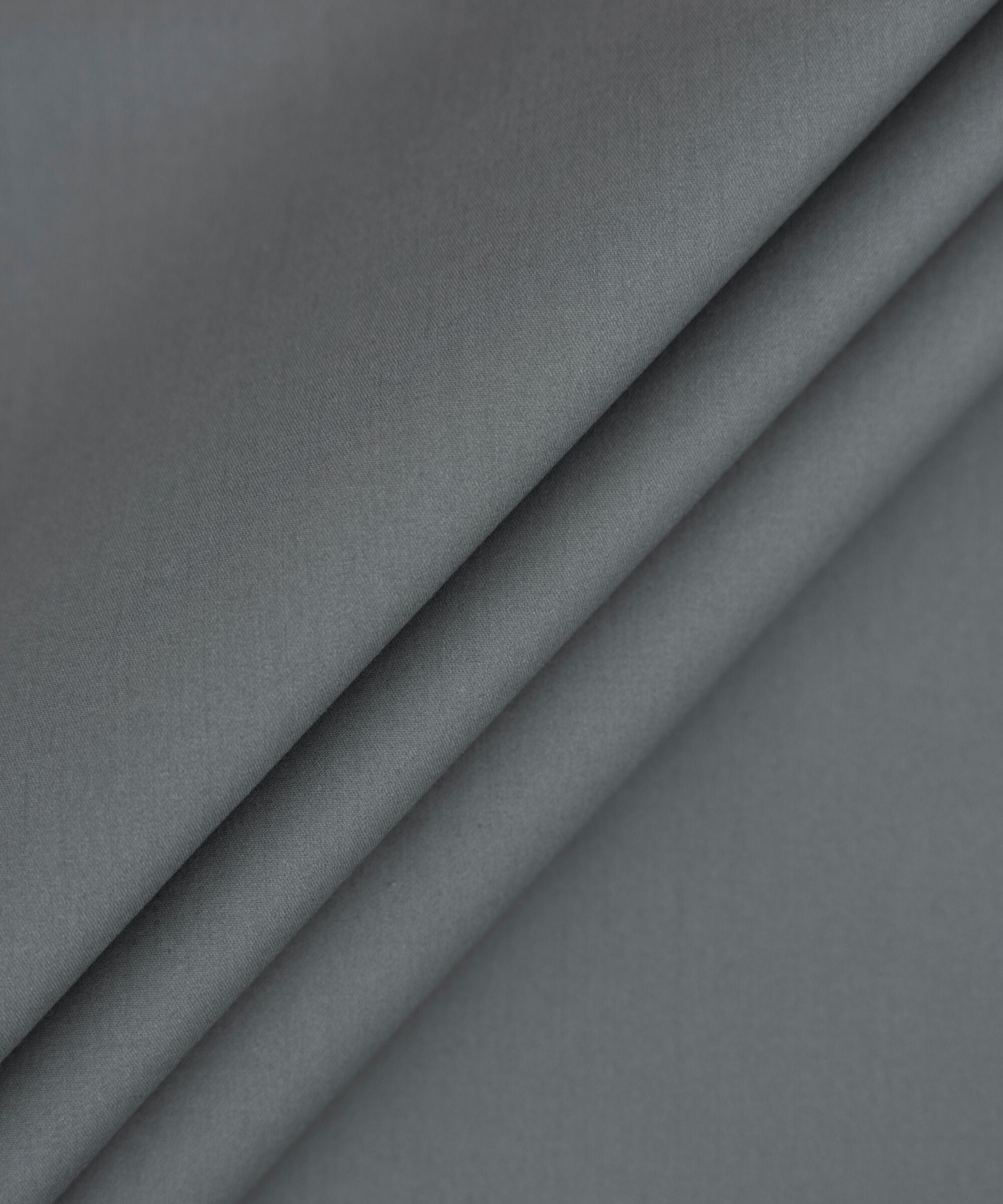 Men's Unstitched 2-Piece Luxury Pima Cotton Grey Suit