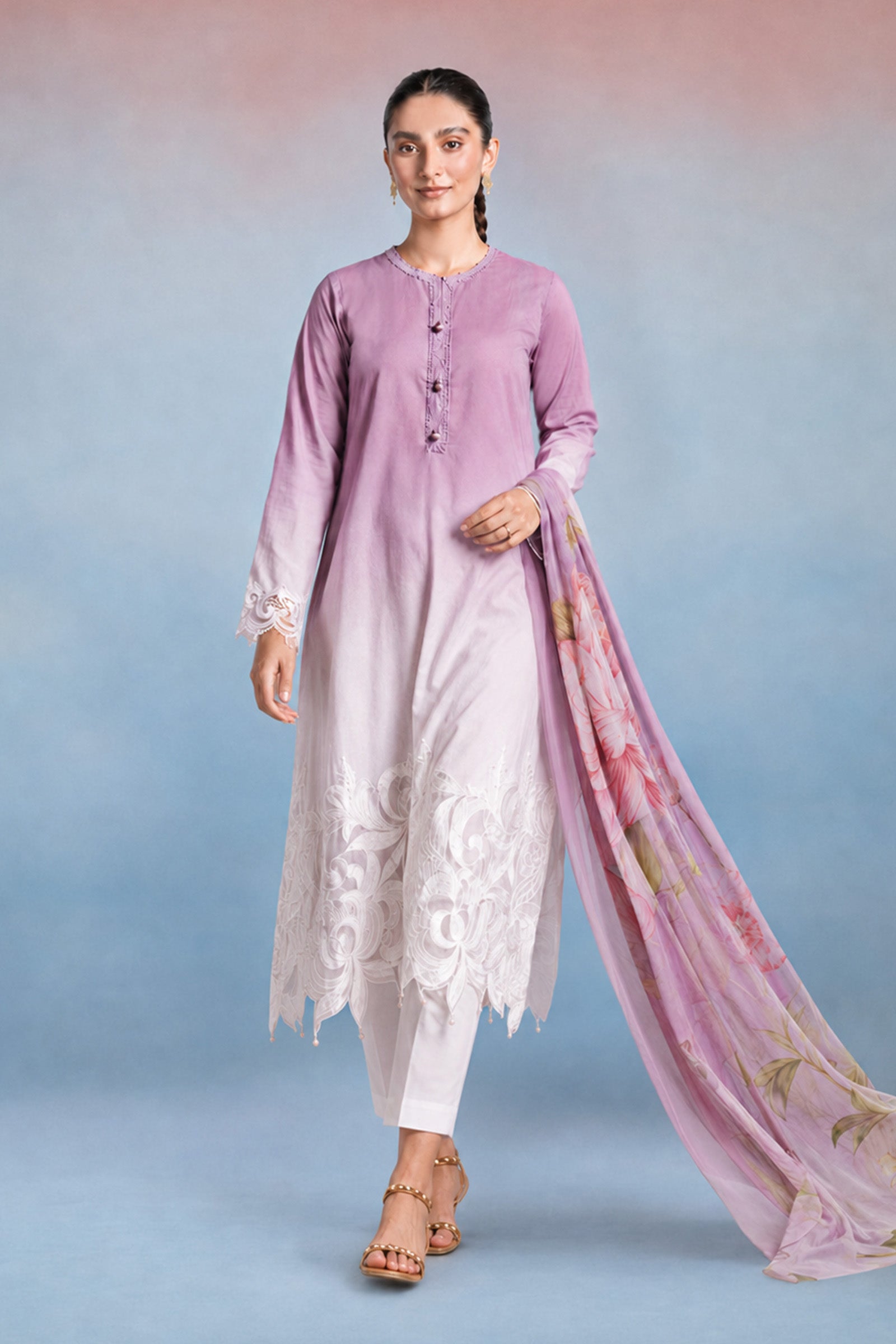 3 Piece Printed Lawn Suit