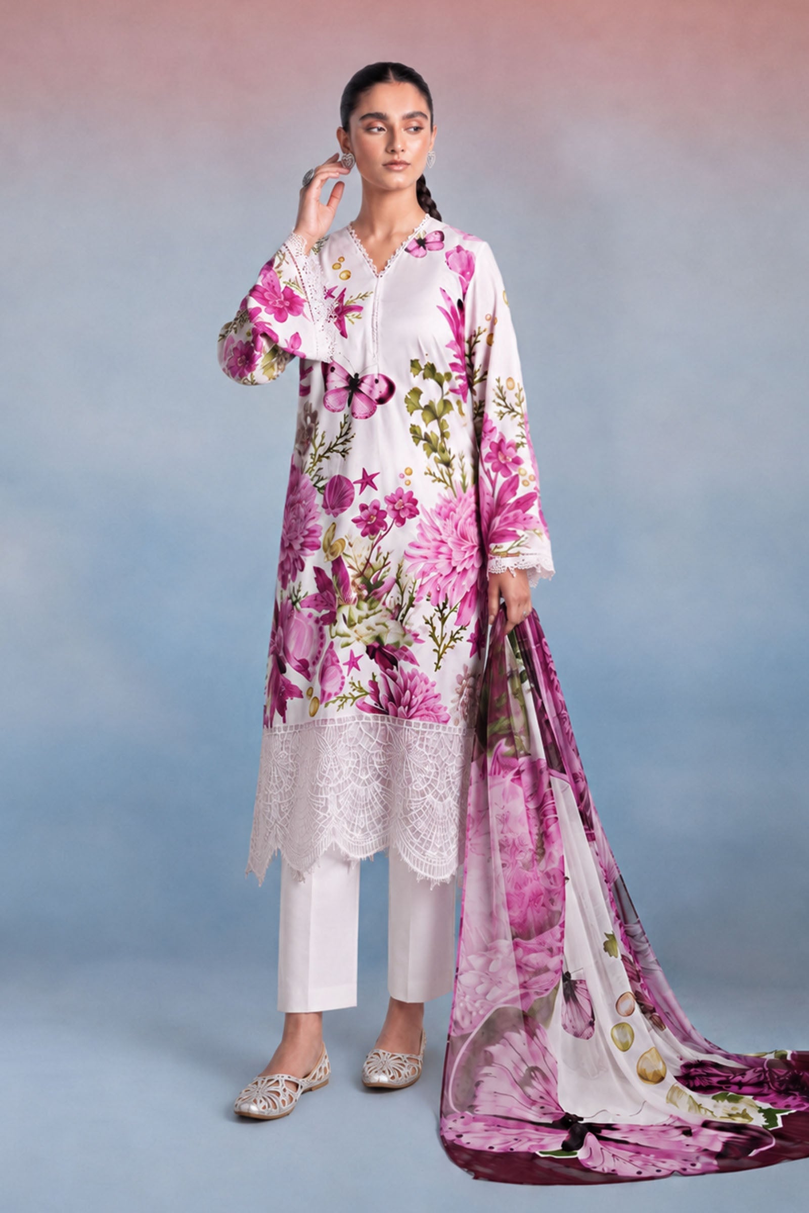 3 Piece Printed Lawn Suit