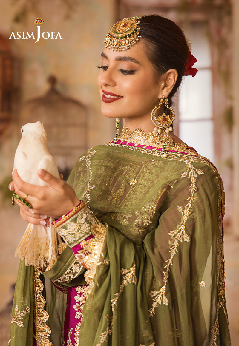 AJLR-02 DESIGNERS STITCHED EMBROIDERED SILK 3 PCS
