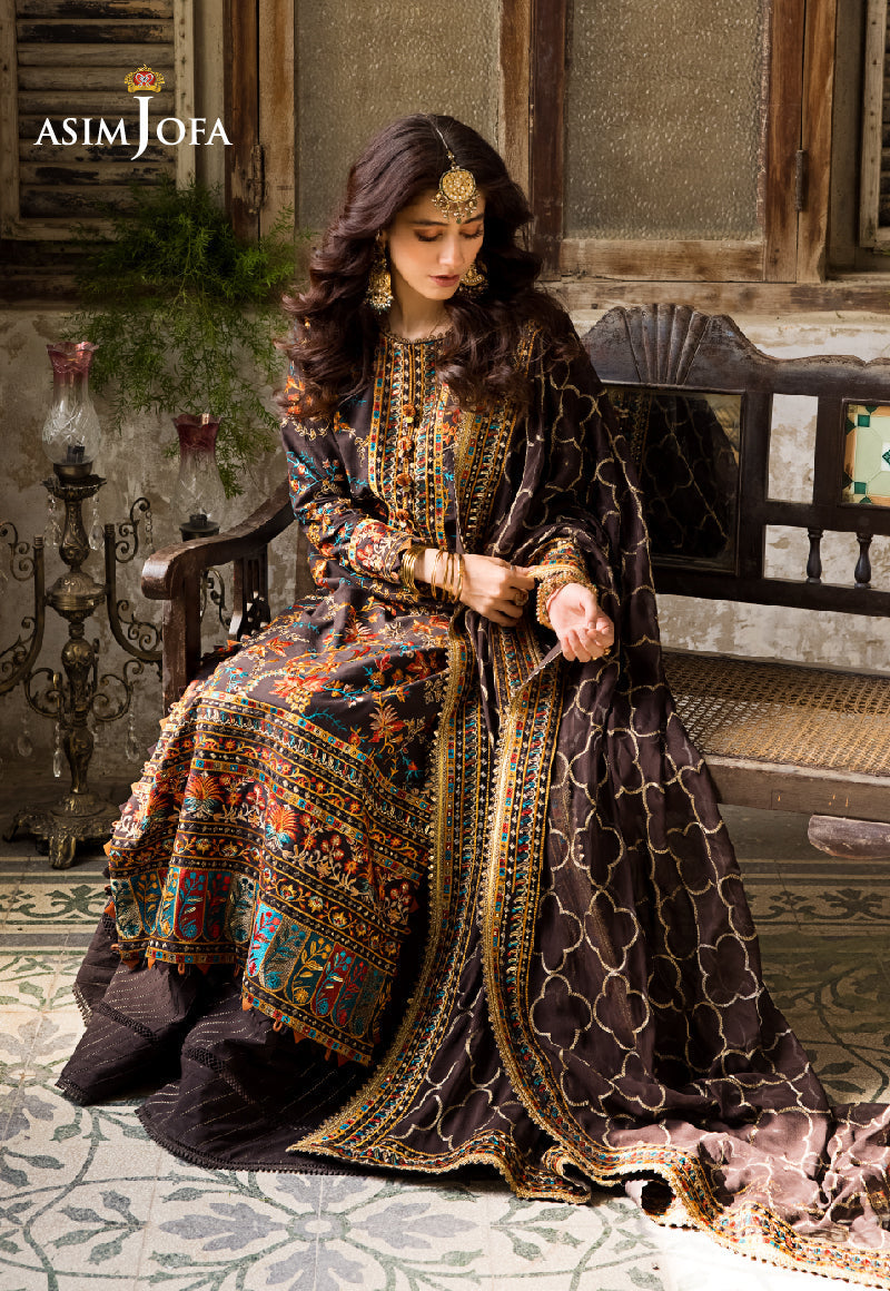 Ajlr-01 Designers Stitched Embroidered Lawn 3 Pcs