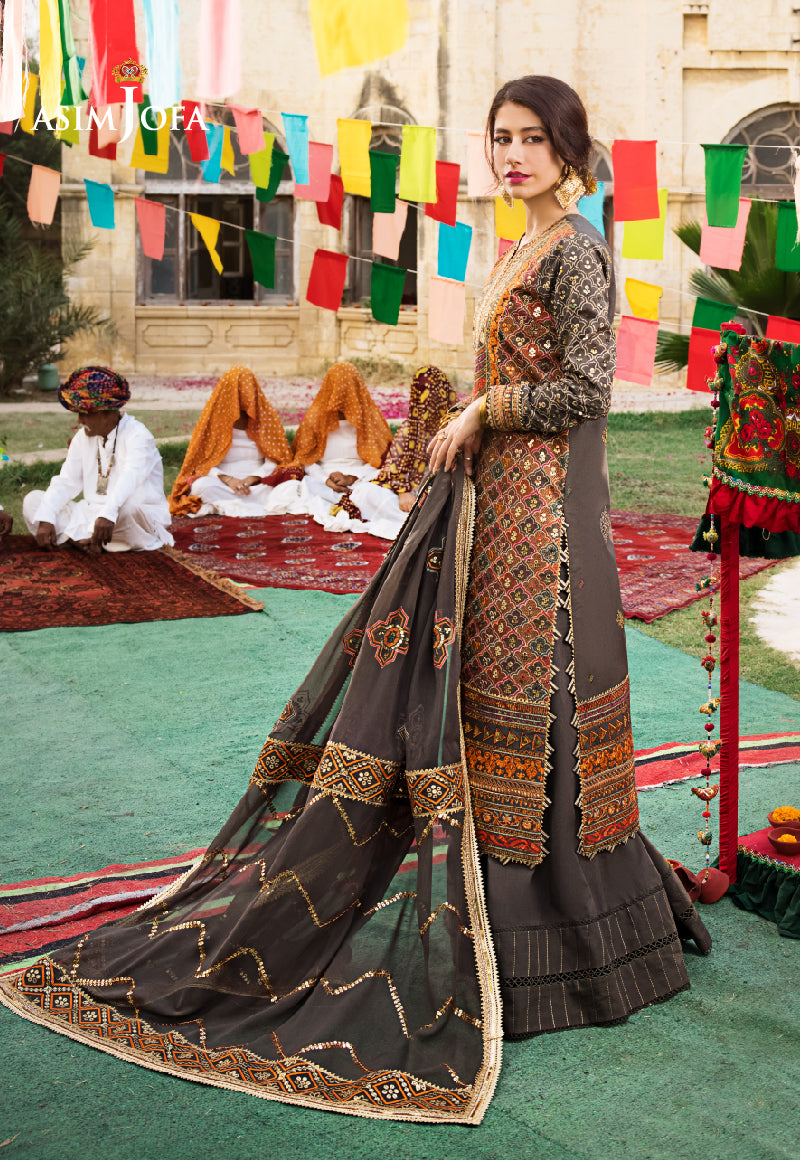 AJLR-27 EMBROIDERED LAWN 3 PCS