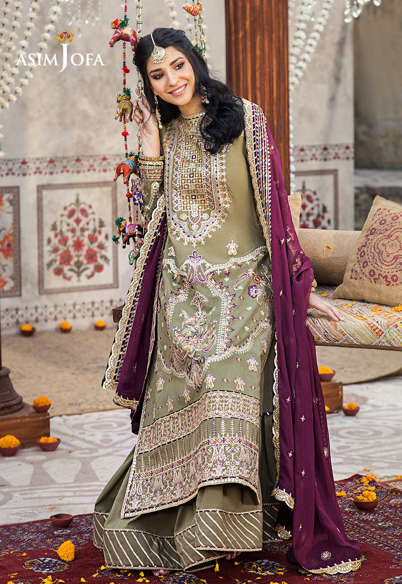 AJLR-06 EMBROIDERED LAWN 3 PCS