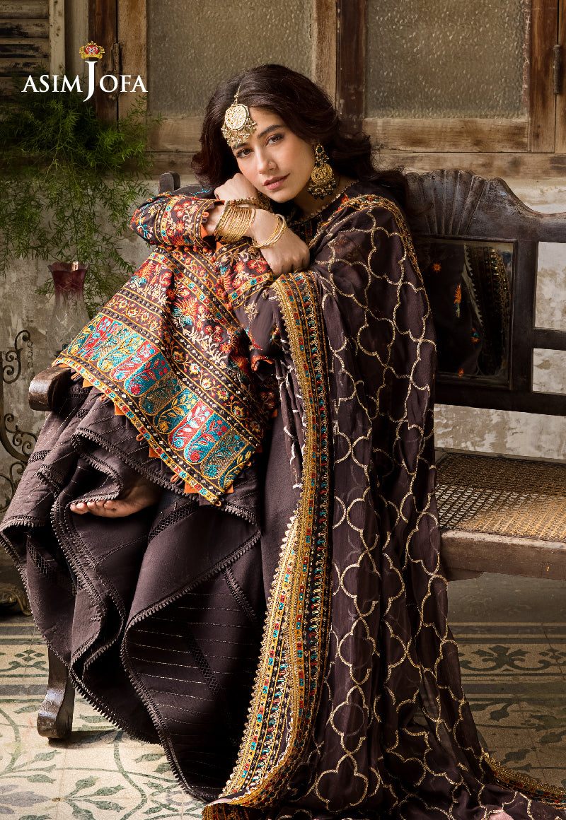 Ajlr-01 Designers Stitched Embroidered Lawn 3 Pcs