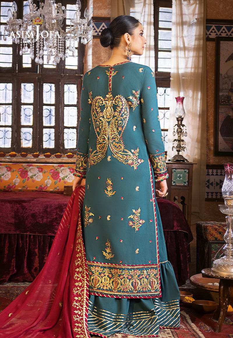 AJLR-28 EMBROIDERED LAWN 3 PCS