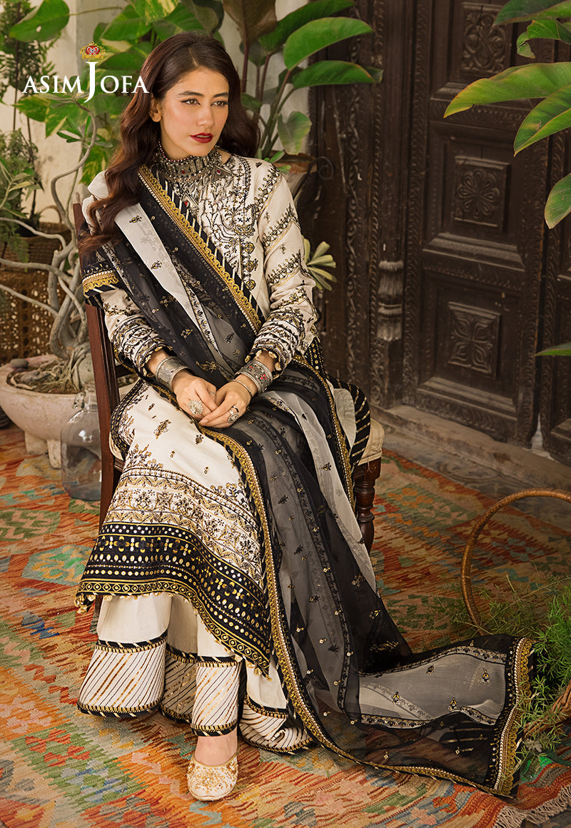 AJLR-18 EMBROIDERED LAWN 3 PCS