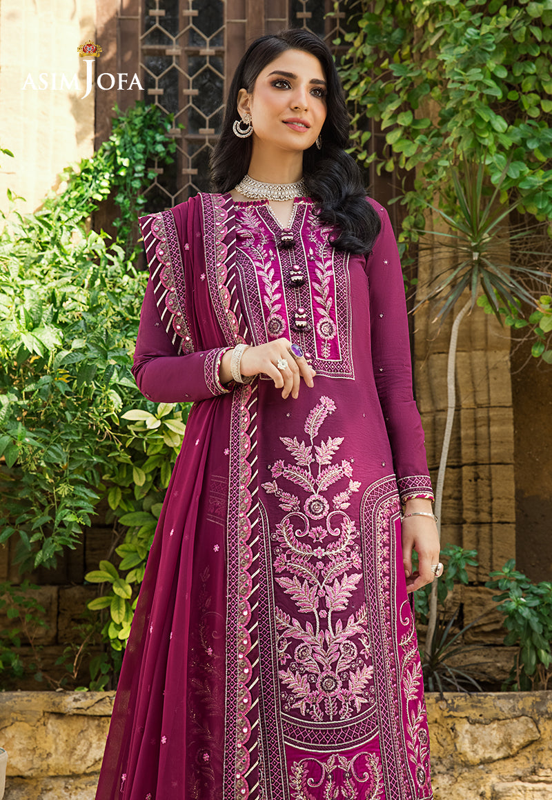 AJLR-21 EMBROIDERED LAWN 3 PCS