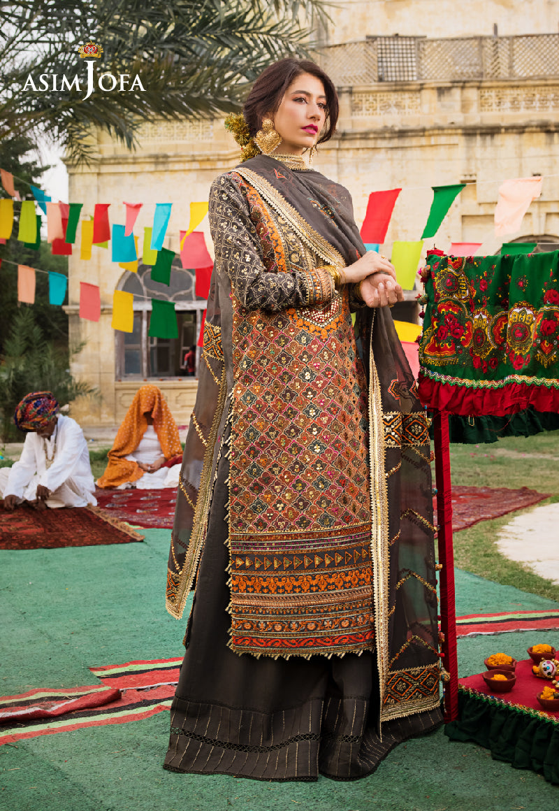 AJLR-27 EMBROIDERED LAWN 3 PCS