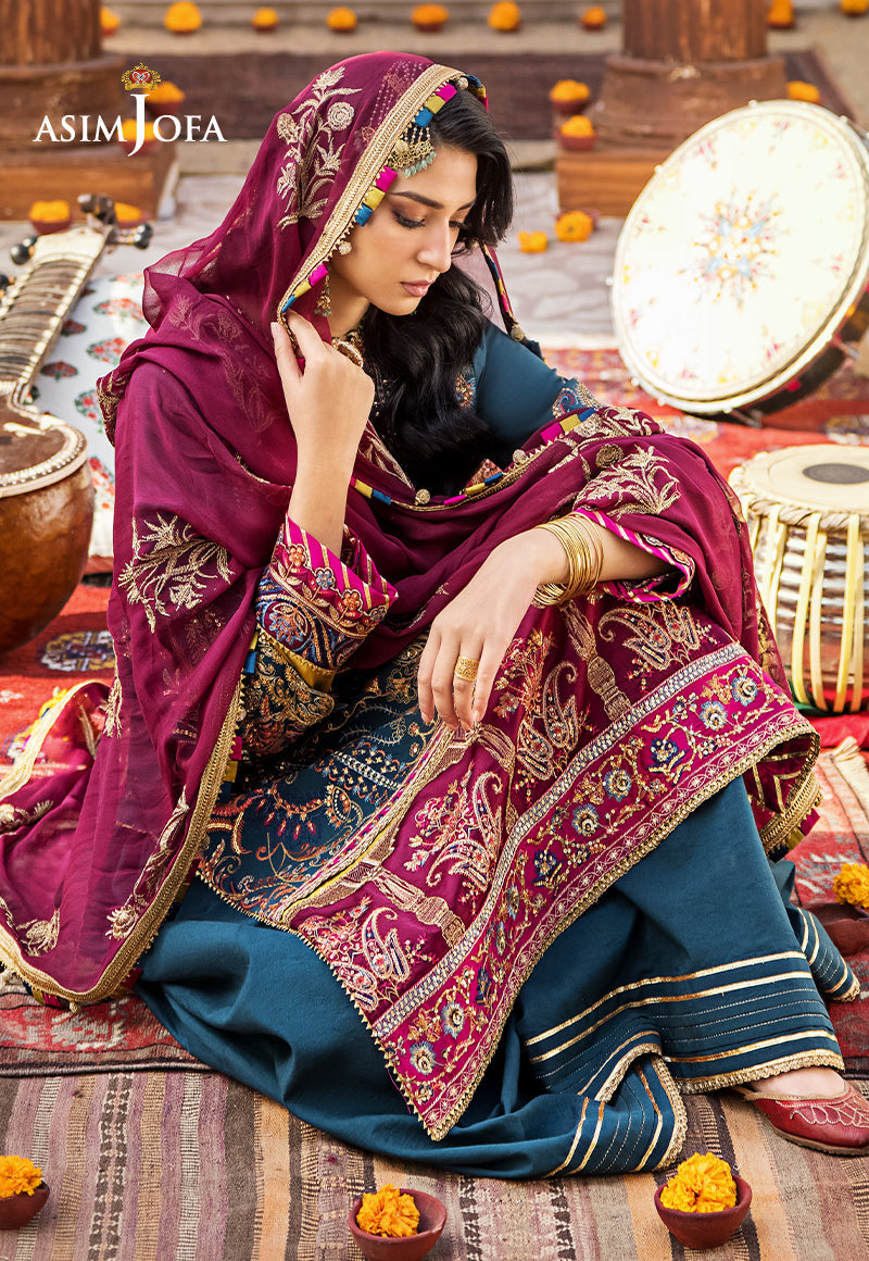 AJLR-12 EMBROIDERED LAWN 3 PCS