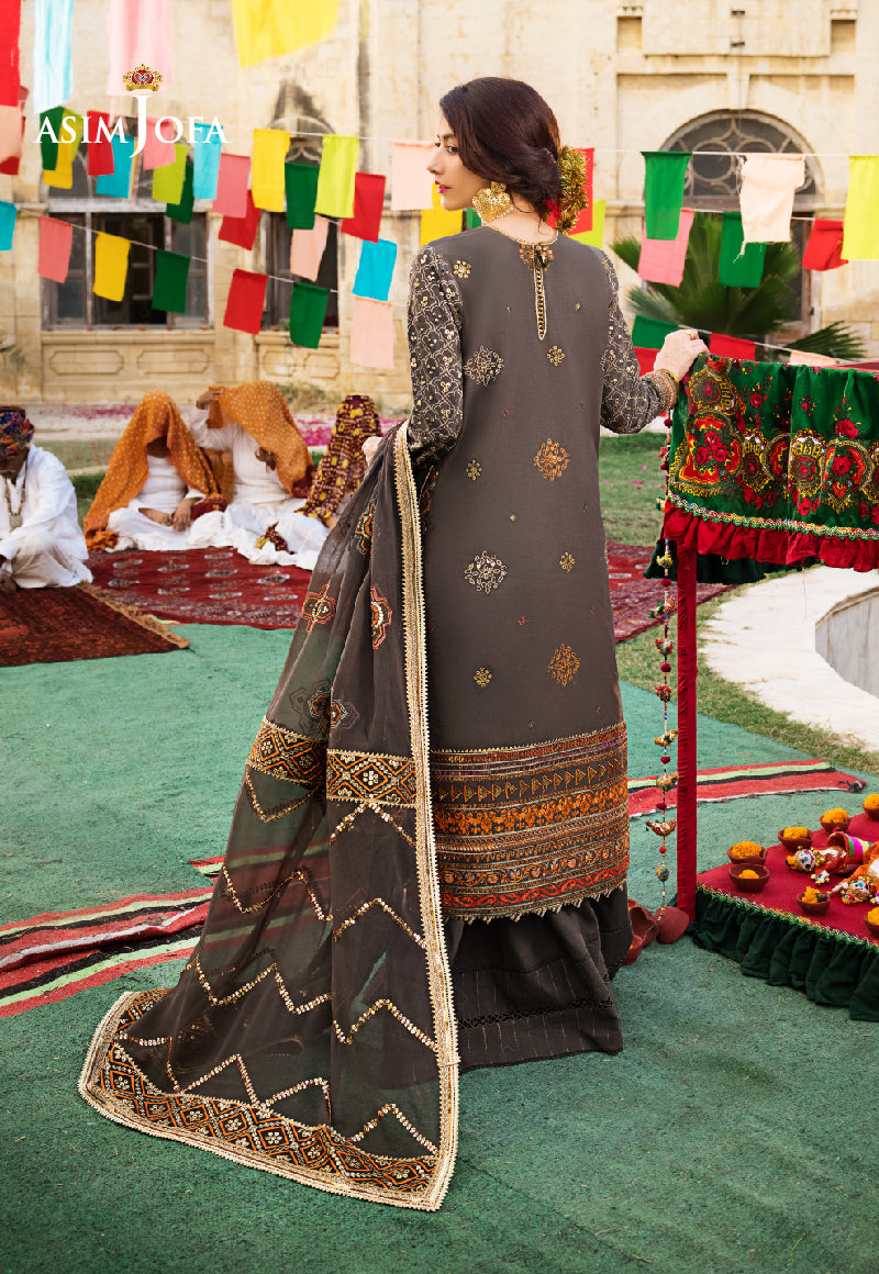 AJLR-27 EMBROIDERED LAWN 3 PCS