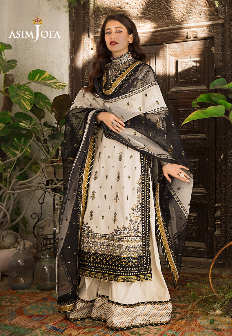 AJLR-18 EMBROIDERED LAWN 3 PCS