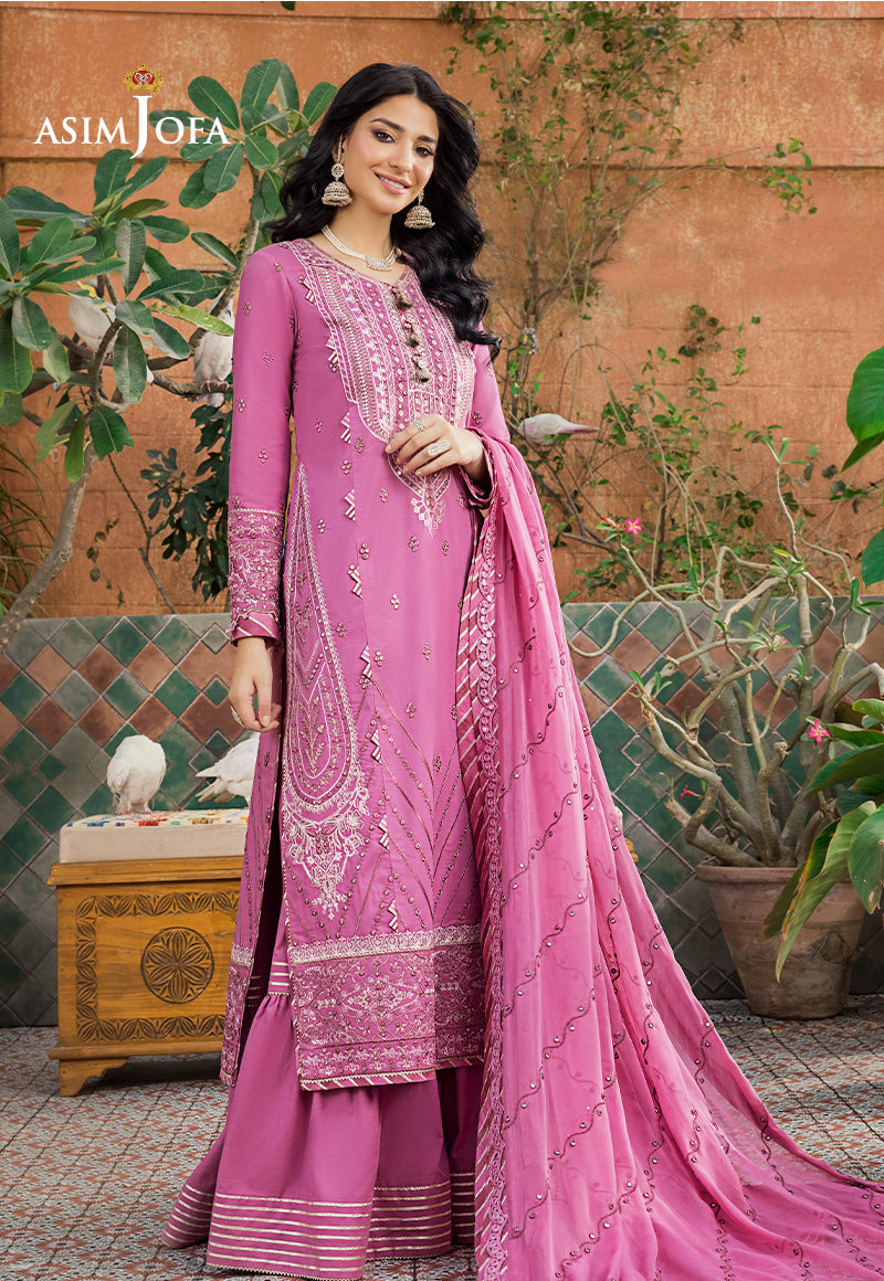 AJLR-24 EMBROIDERED LAWN 3 PCS
