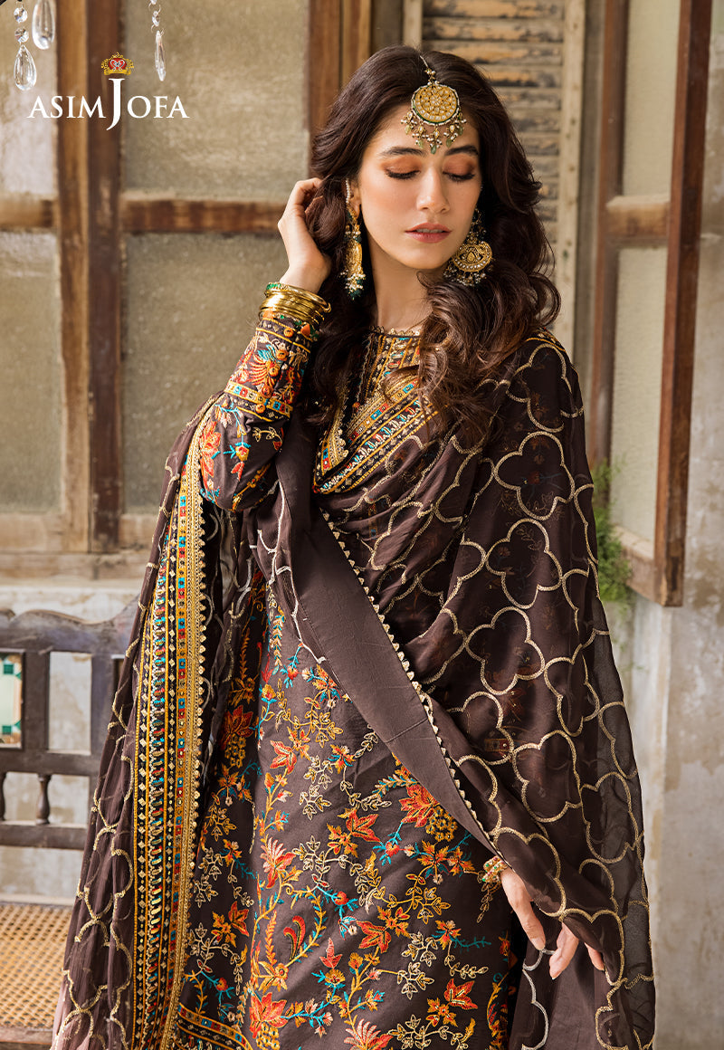 Ajlr-01 Designers Stitched Embroidered Lawn 3 Pcs
