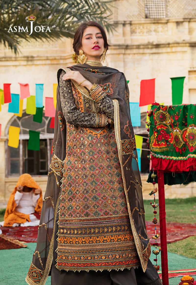 AJLR-27 EMBROIDERED LAWN 3 PCS
