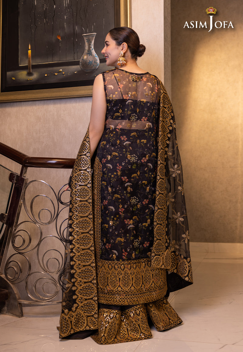 AJHJ-23 EMBROIDERED ORGANZA 3 PCS