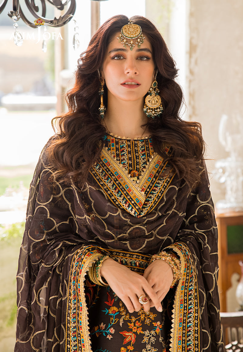 Ajlr-01 Designers Stitched Embroidered Lawn 3 Pcs