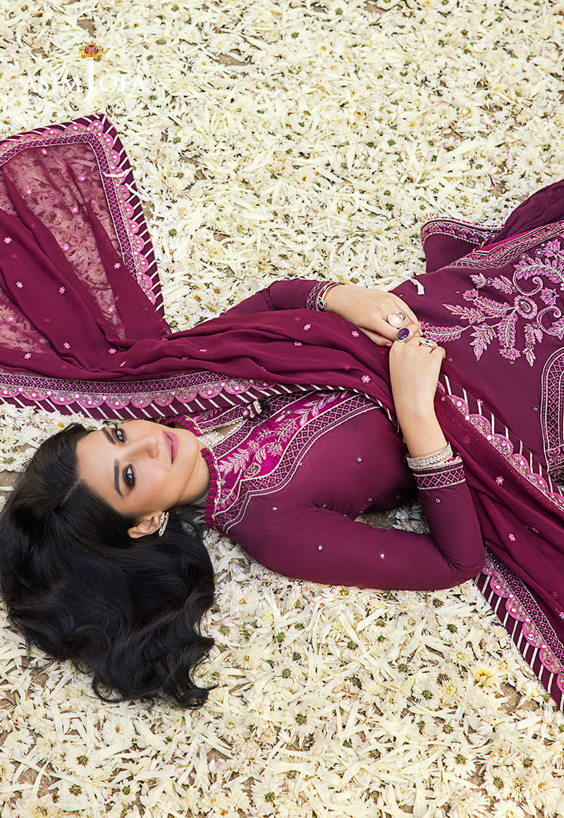 AJLR-21 EMBROIDERED LAWN 3 PCS