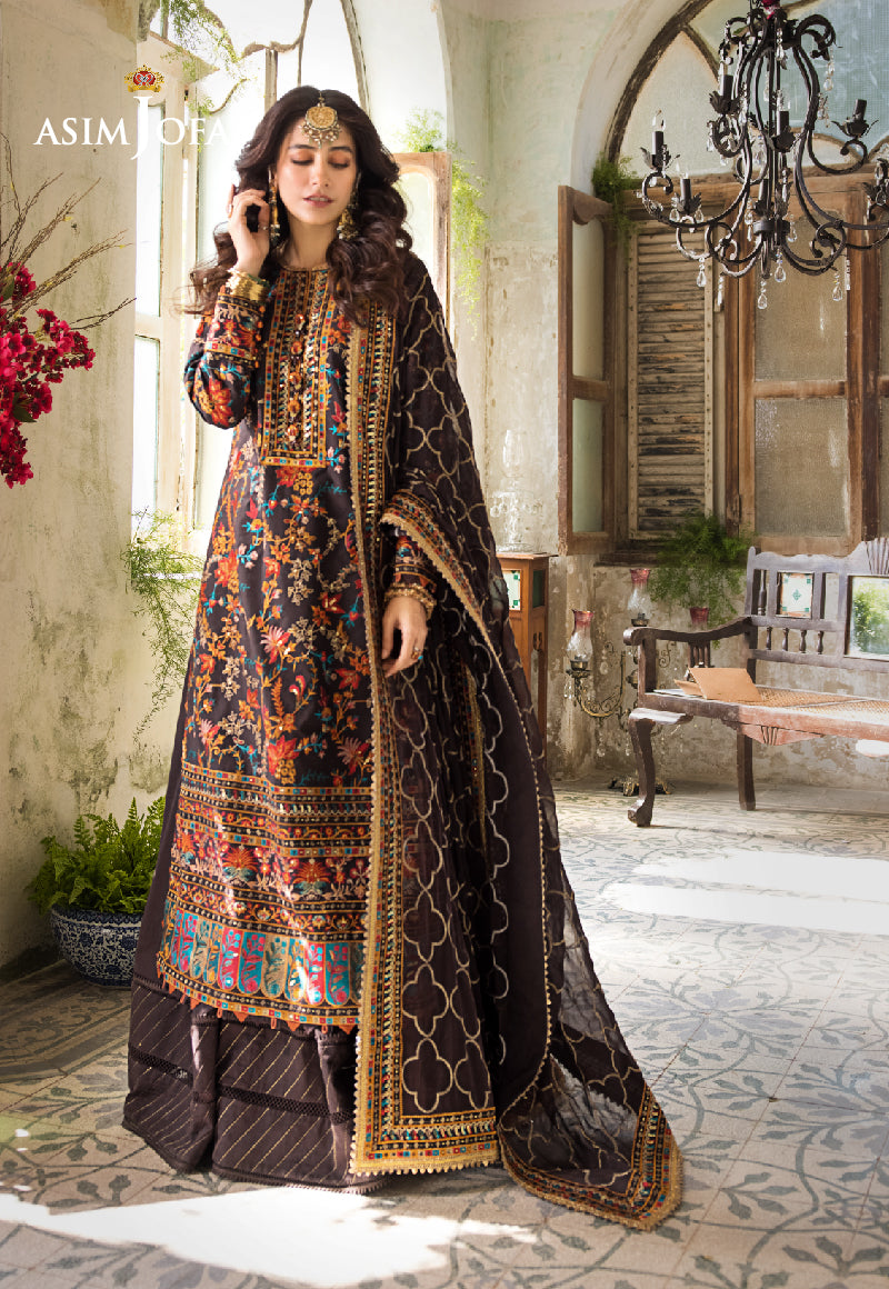 Ajlr-01 Designers Stitched Embroidered Lawn 3 Pcs