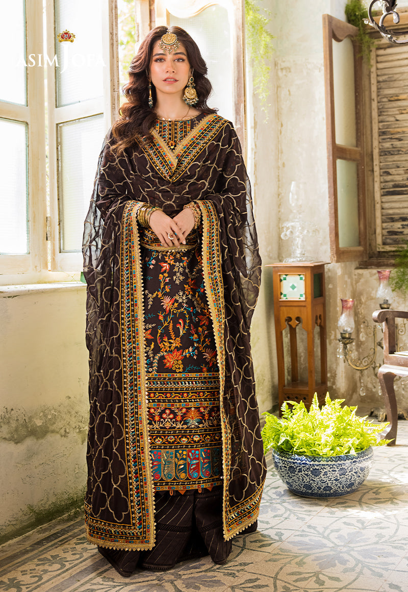 Ajlr-01 Designers Stitched Embroidered Lawn 3 Pcs