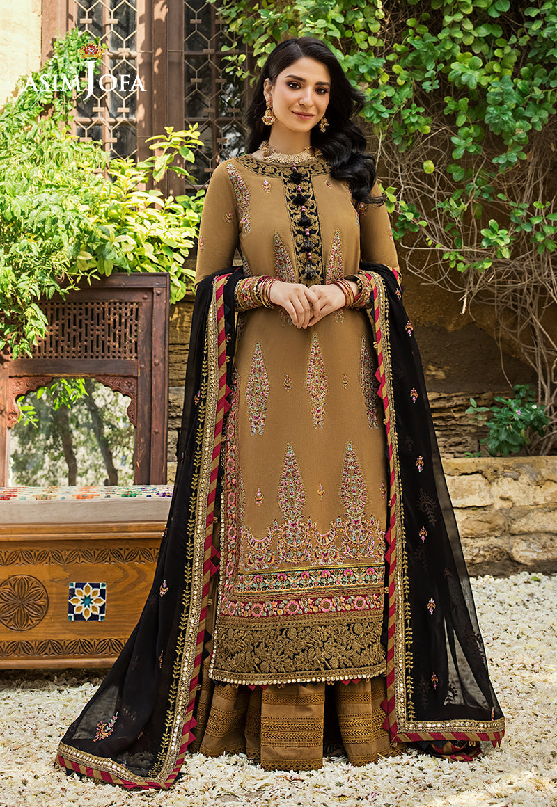 AJLR-09 EMBROIDERED LAWN 3 PCS