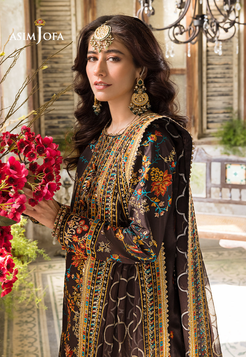 Ajlr-01 Designers Stitched Embroidered Lawn 3 Pcs