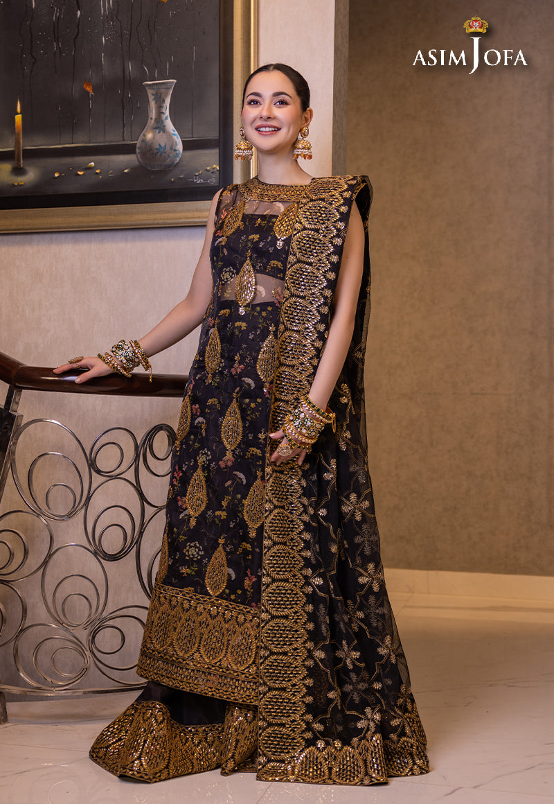 AJHJ-23 EMBROIDERED ORGANZA 3 PCS