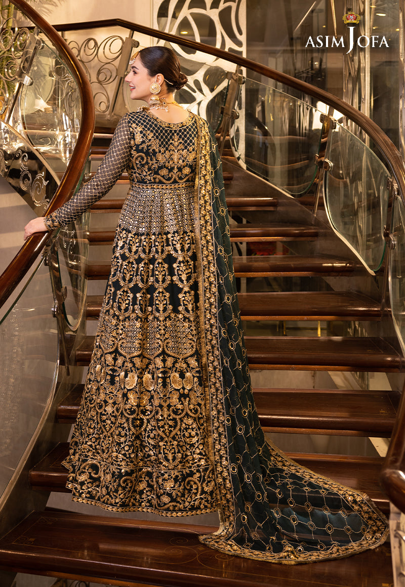 AJHJ-25 DESIGNERS STITCHED EMBROIDERED CHIFFON 3 PCS