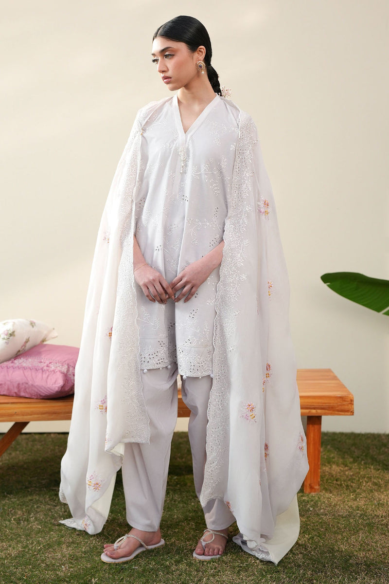 Persian Violet-3Pc Embroidered Lawn Suit