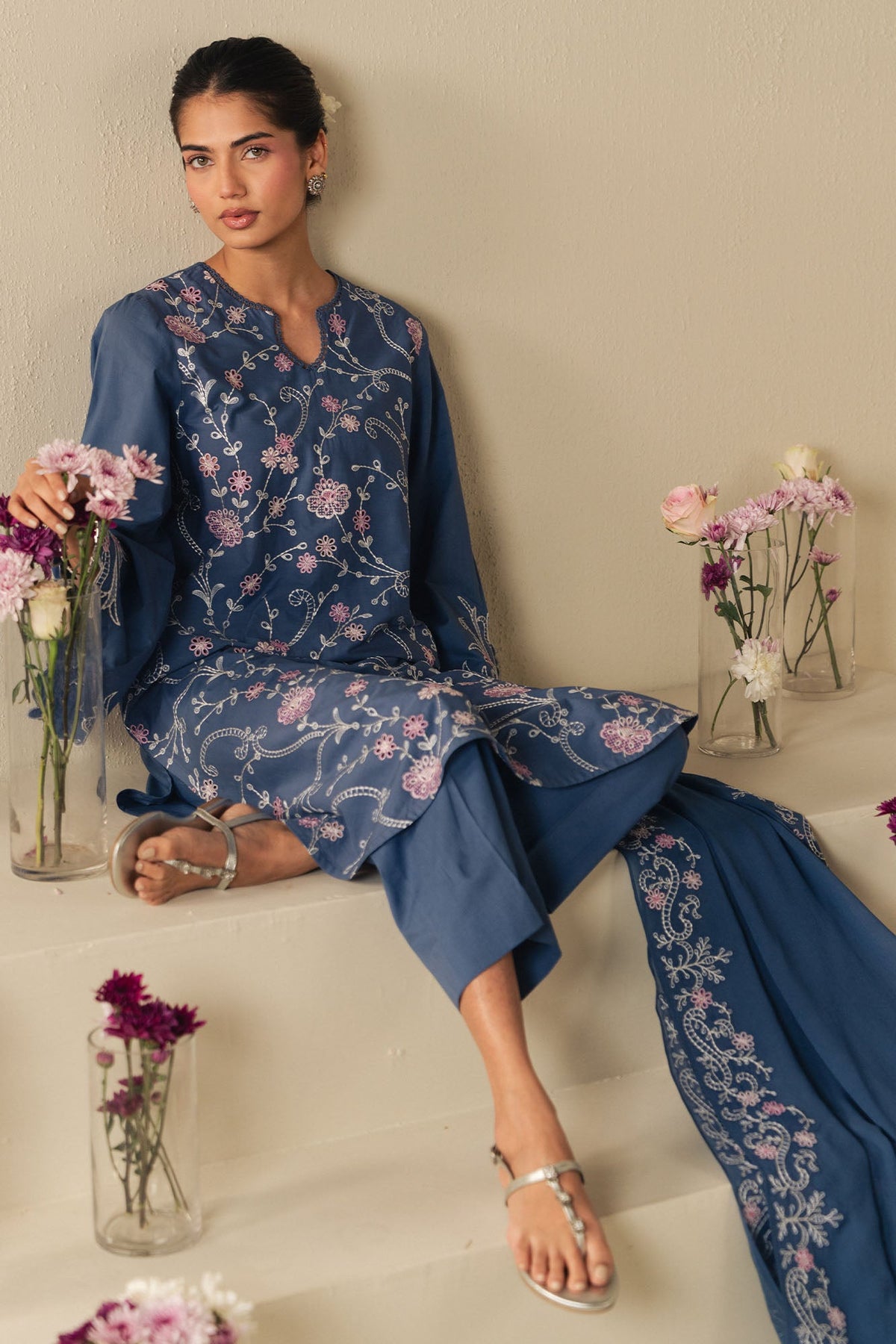 SKY LANCE-2PC (SHIRT & DUPATTA)
