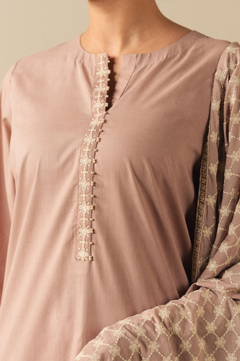 Mauve Whisper-2Pc (Shirt & Dupatta)