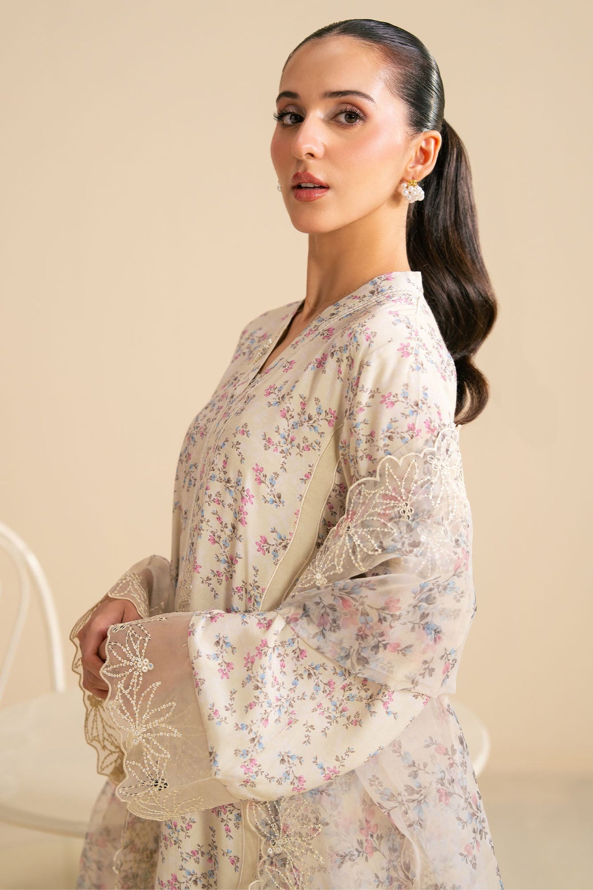 VANILLA PETAL-2PC (SHIRT & DUPATTA)