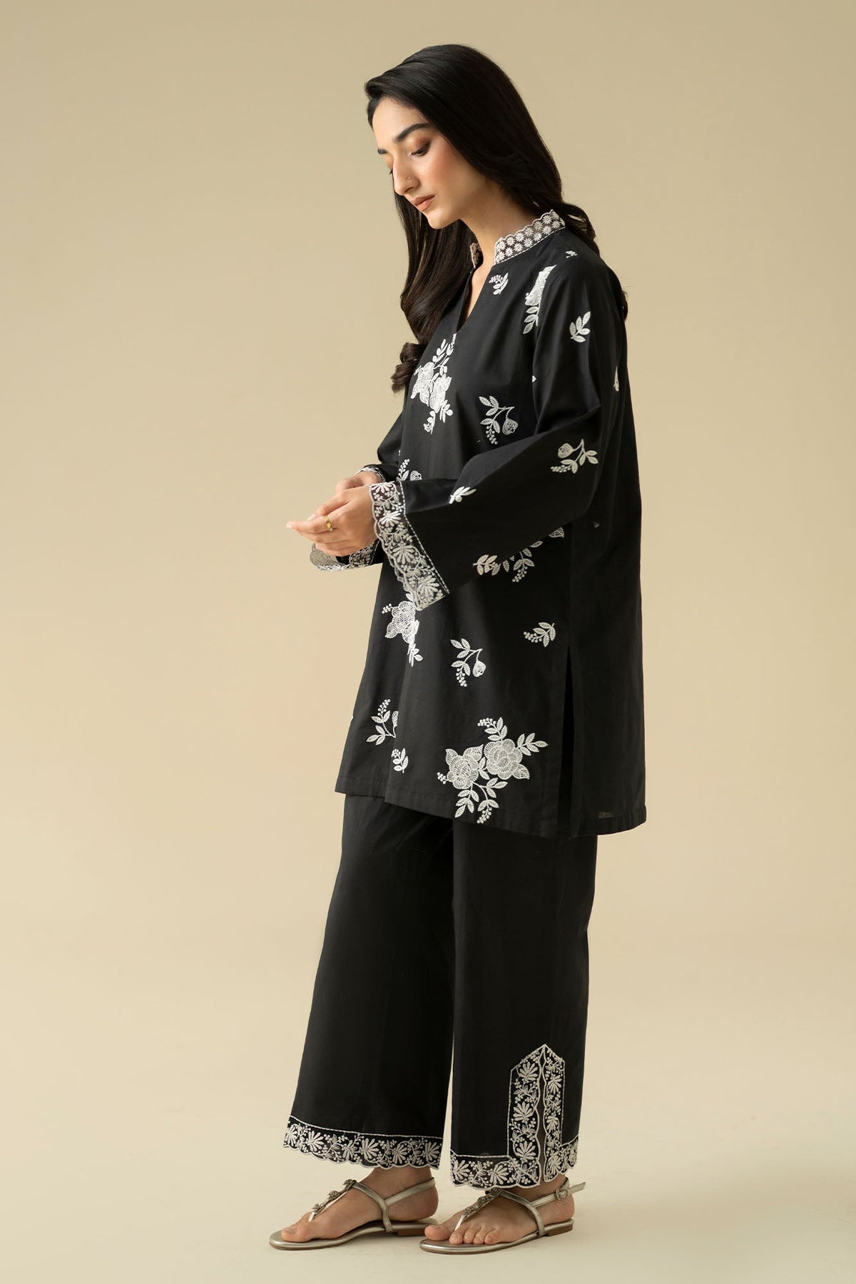 ASH BLACK -2PC (SHIRT & TROUSER)