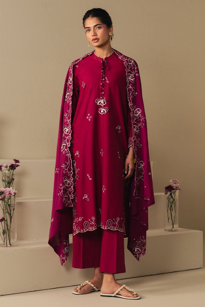 Cherries Jubilee-2Pc (Shirt & Dupatta)