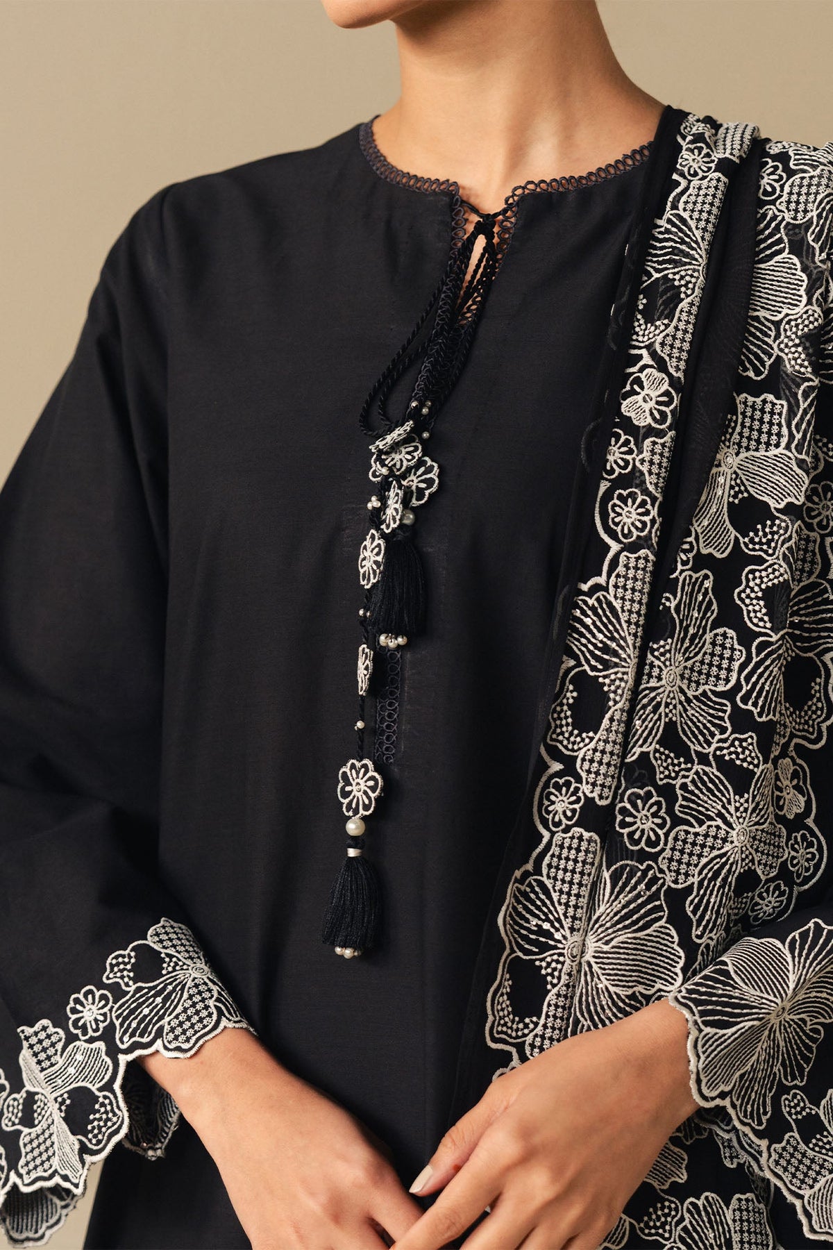 LUXE NOIR-2PC (SHIRT & DUPATTA)