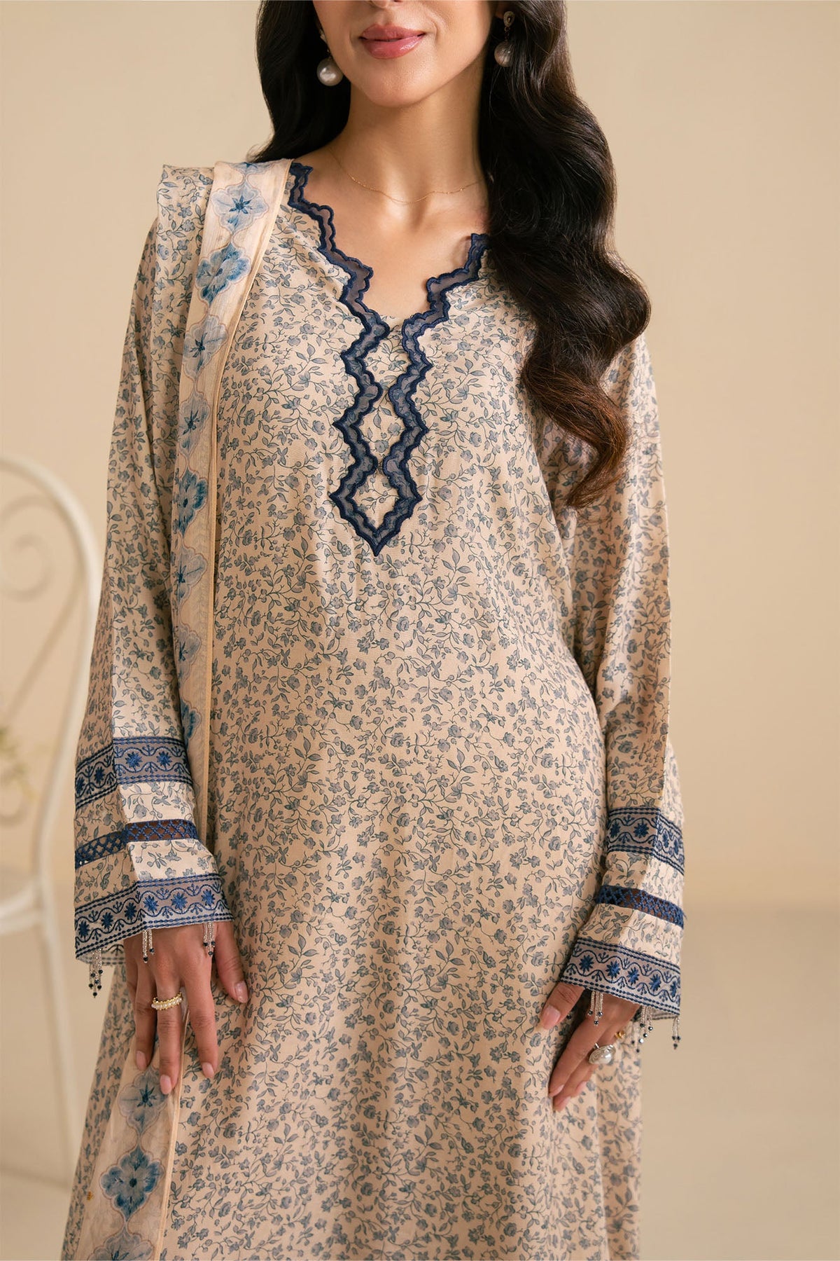 SOFT PETUNIA-3PC (SHIRT, TROUSER & DUPATTA)