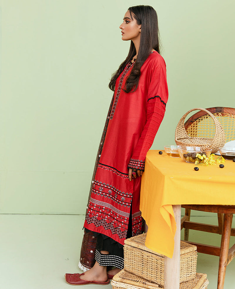 Plain Chiffon Dupatta with trimming