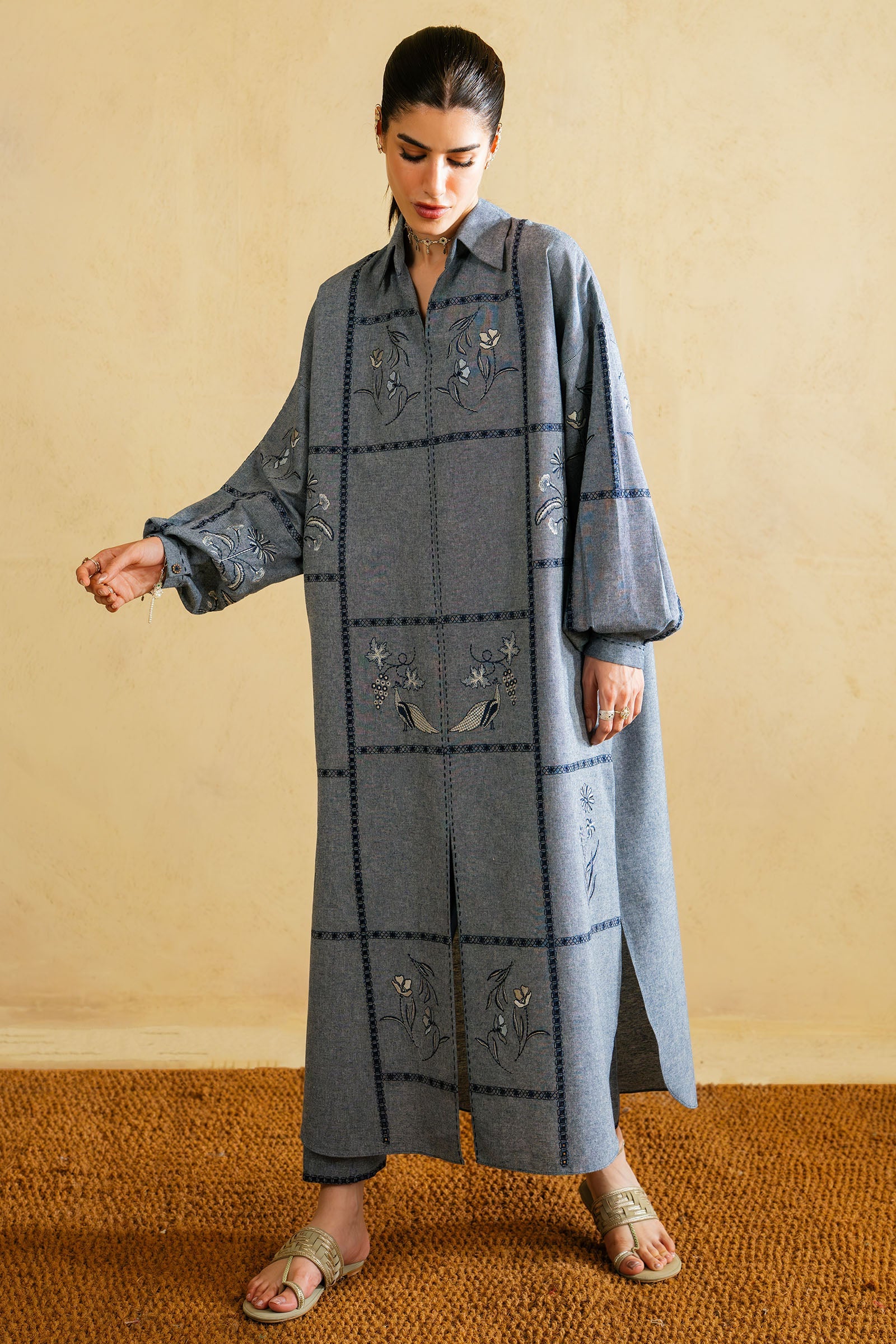 2 Piece - Printed Cambric Suit