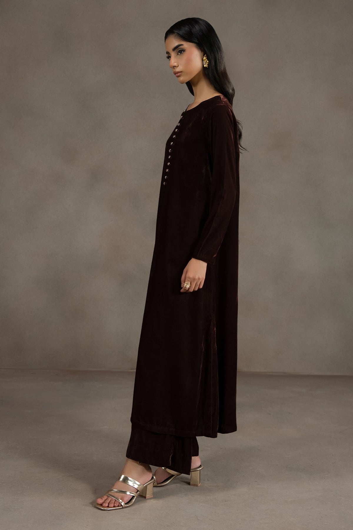 STONE BROWN-2PC (SHIRT & TROUSER)