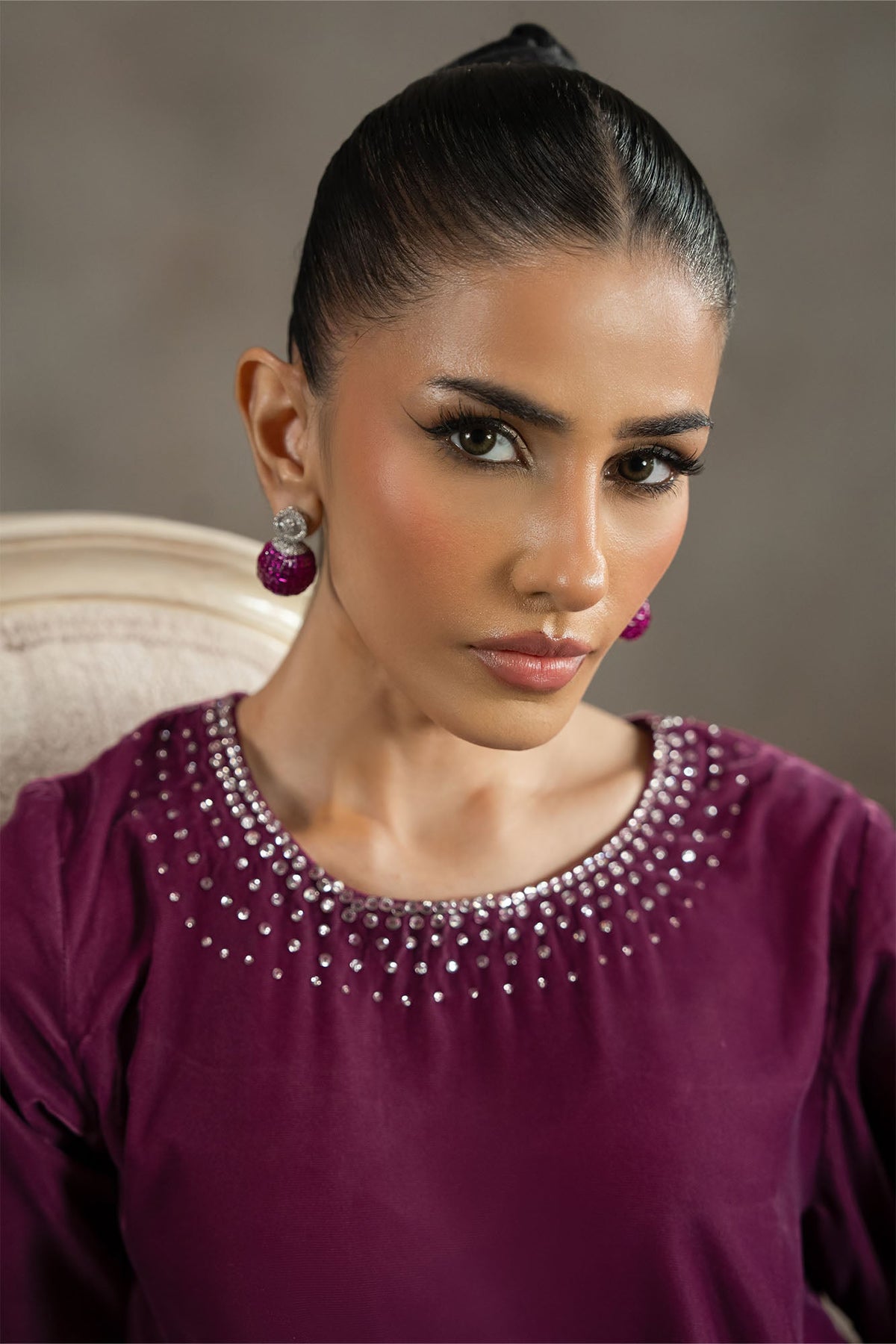 DUSTY PLUM-2PC (SHIRT & TROUSER)