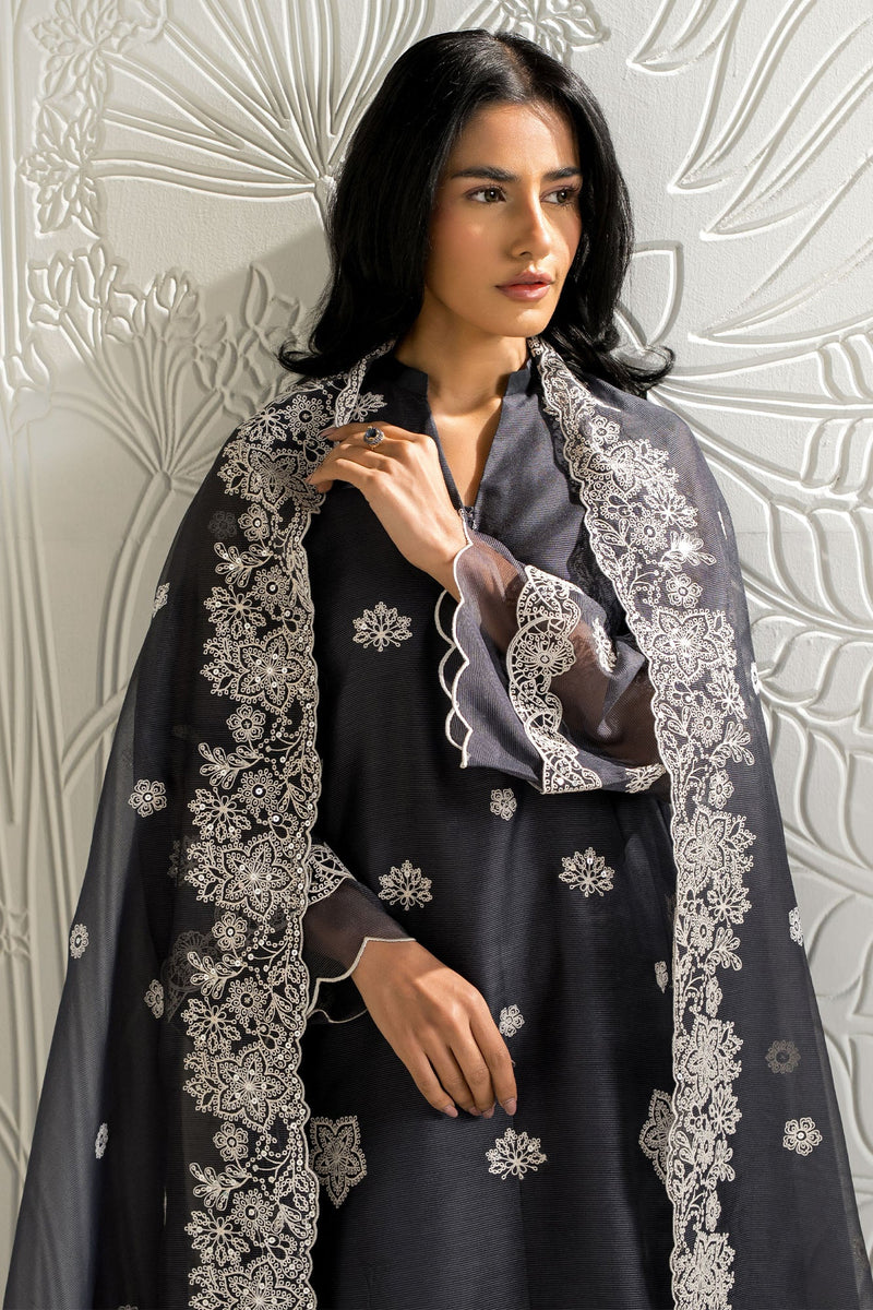 Navy Gleam -2Pc (Shirt & Dupatta)