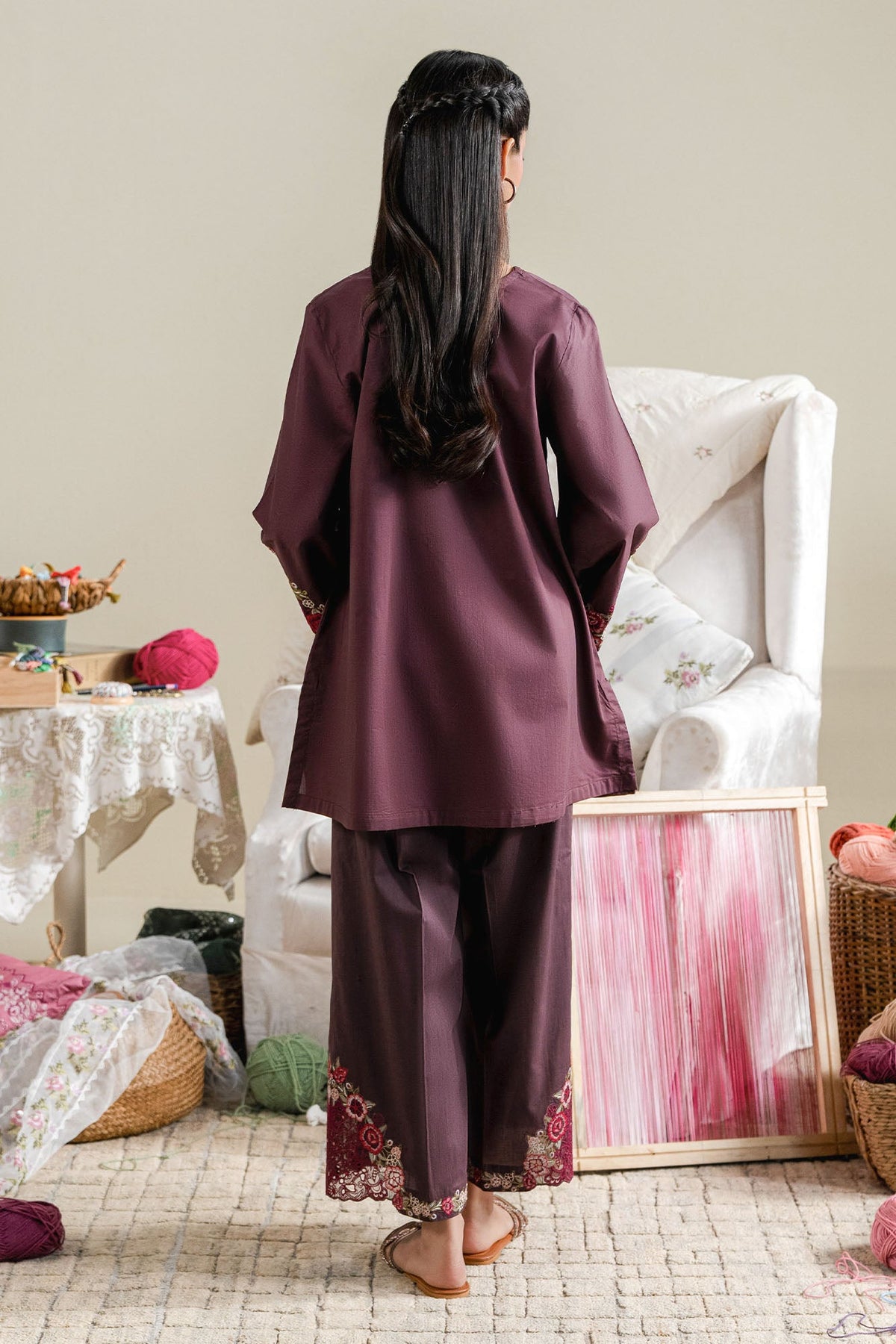 ORCHID SMOKE-2PC (SHIRT & TROUSER)
