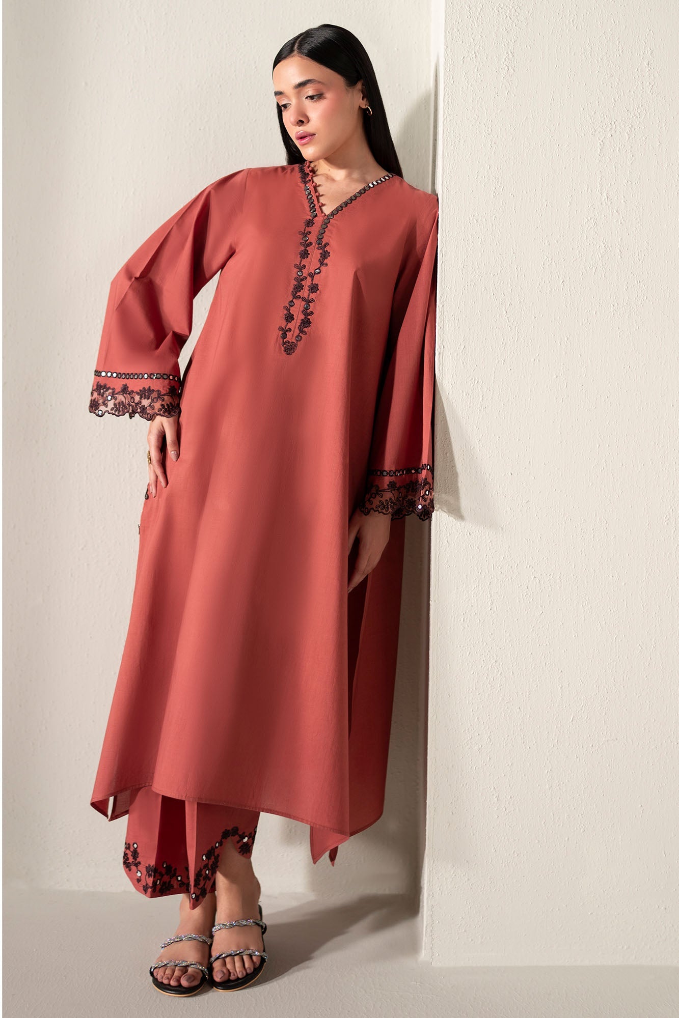 Burnt Clay -2Pc (Shirt & Trouser)