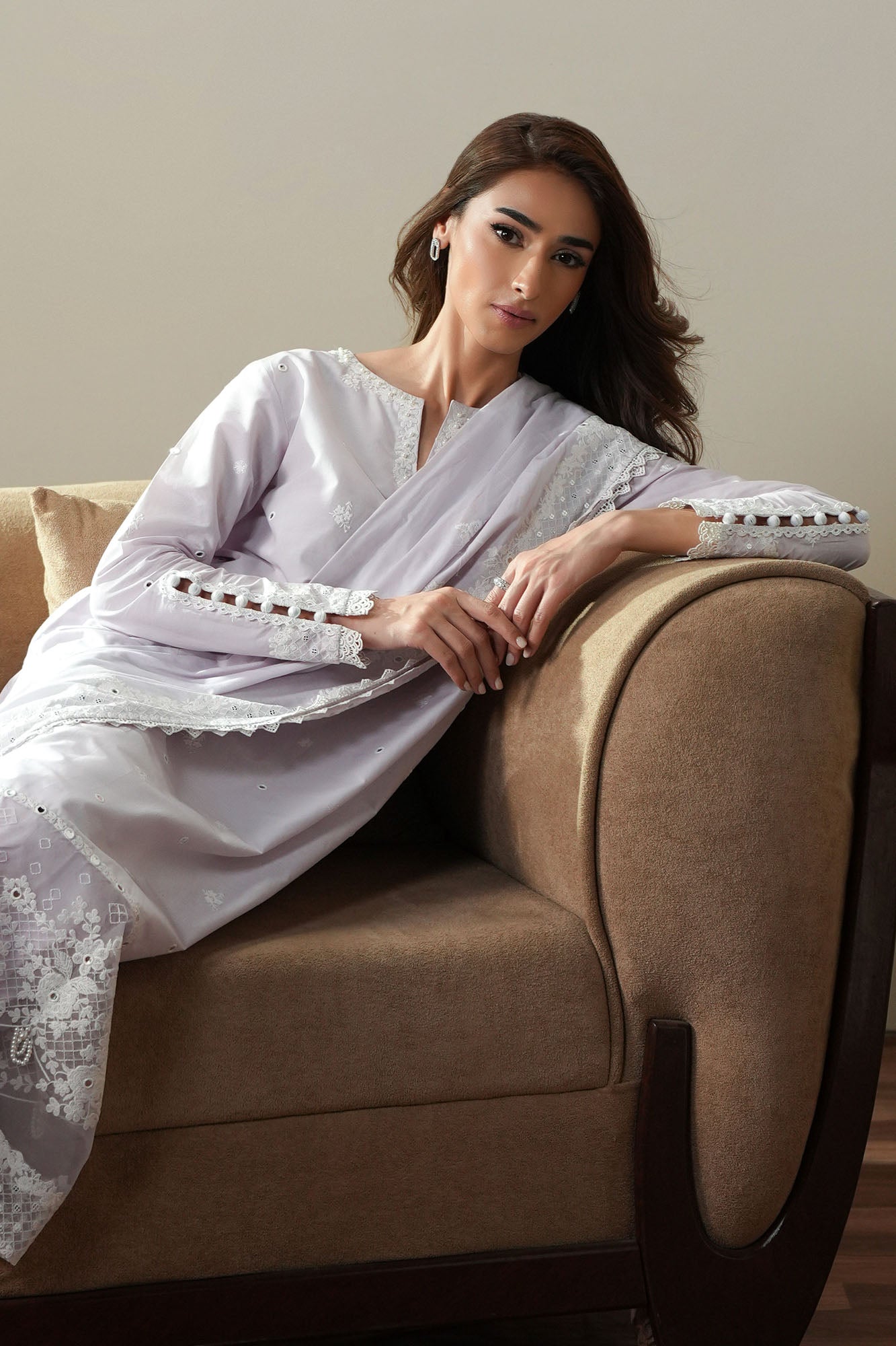 VIOLET DREAM-3PC EMBROIDERED SUIT