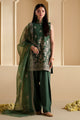 Forest Green-3Pc Chikankari Suit