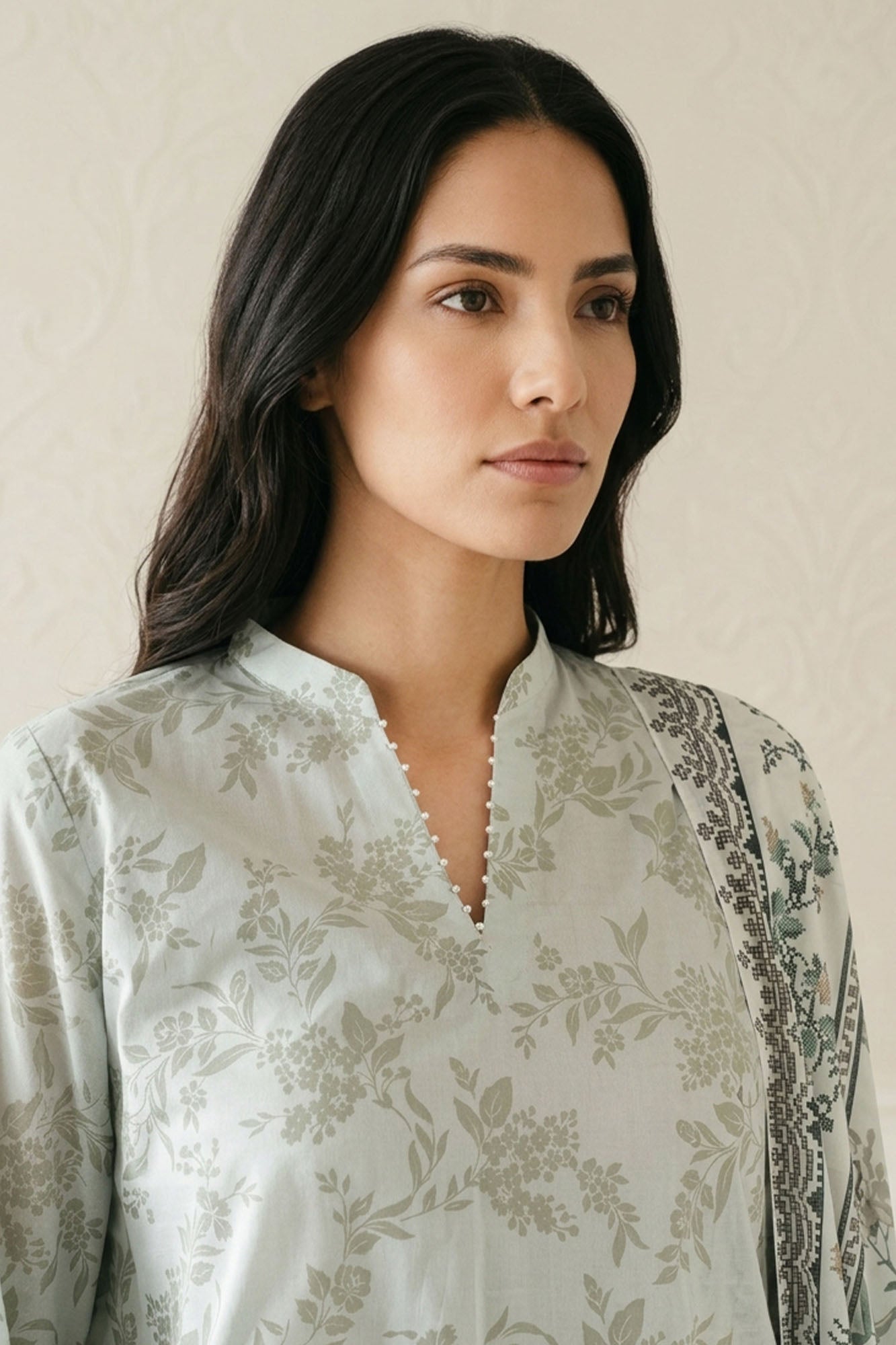SERENE WHISPER-3 PIECE PRINTED LAWN SUIT